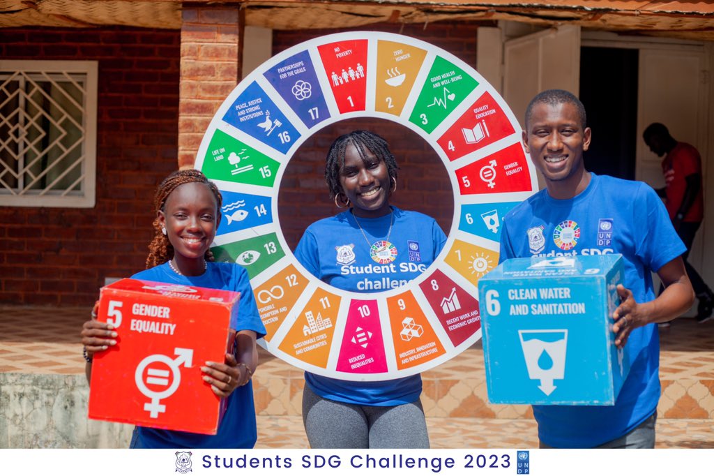 UniOfGambia's tweet image. Introducing &apos;Team MuRoFa&apos; a determined team of students diving deep into SDG 5 and 6! Their mission? Empowering women &amp;amp; girls while ensuring clean water and sanitation for all. 
Join them pave the way for gender equality and a sustainable water world! #SDGChallenge #SDGxNDP