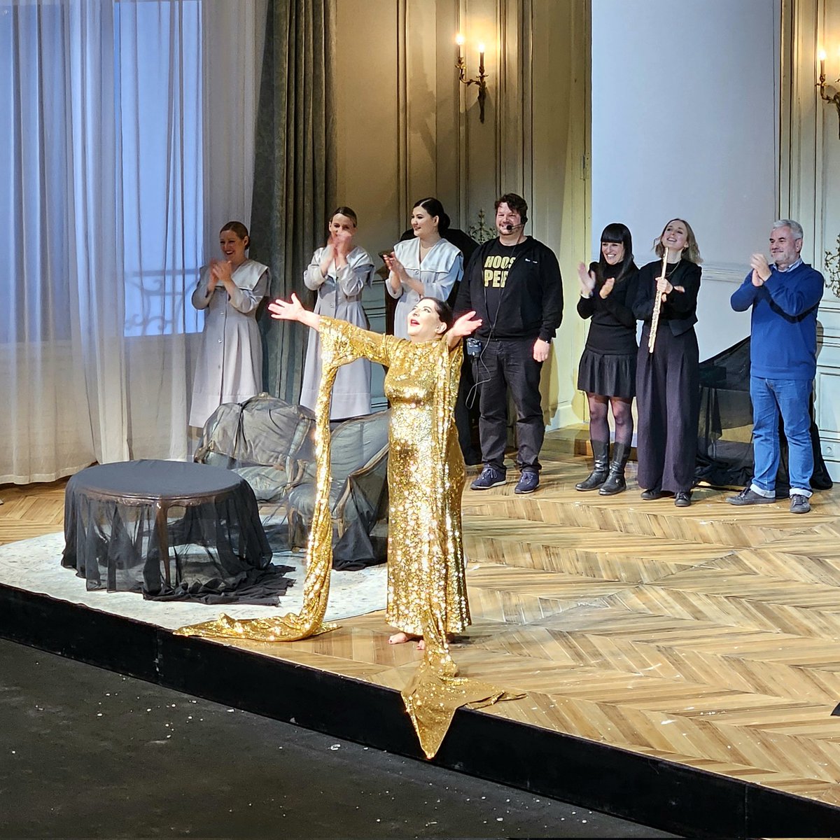 B_E_Still's tweet photo. 7 Deaths of Maria Callas was glorious. I'm so grateful to Marina Abramovic for bringing her work to the @E_N_O and choosing opera. I will, always. #ChooseOpera #WeAreENO https://t.co/ExNKpeymAj