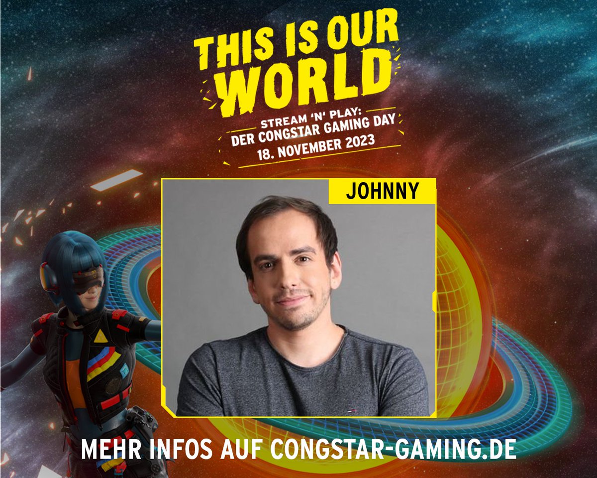 LPGjustJohnny's tweet photo. Werbung
Zusammen mit @maximmarkow caste ich am 18.11. das #STREAMNPLAY in Hamburg!
Team #congstar @basostream, @einpapo und @jasmin_Gnu treten in einem epischen Battle gegen den FC St. Pauli an!
Seid dabei - bin hyped!
#ThisIsOurWorld https://t.co/Mo64W9Poua
