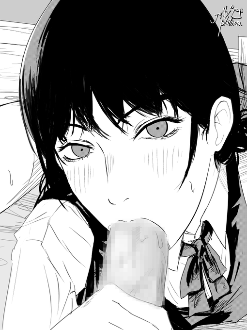 チェンソーマンの単行本を全巻読み直したので、アサちゃんのえっちな絵を描きました! 