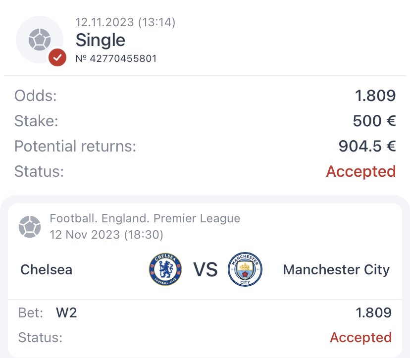 jkbettips1's tweet photo. 🔥Two Free Tips For Today🔥

⚽️🏴󠁧󠁢󠁥󠁮󠁧󠁿 #Chelsea vs #ManCity 🏴󠁧󠁢󠁥󠁮󠁧󠁿⚽️

Tip: Manchester City To Win🏆

⚽️🇬🇷 #AEK vs #Lamia 🇬🇷⚽️

Tip: Total Under 3.5 Goals🤞

❗️Don’t Combine Together❗️

#PremierLeaguePredictions #ChelseaManCity #ChelseavsManCity #PremierLeaguebets #PremierLeagueTips https://t.co/zWhsgVY8Zk