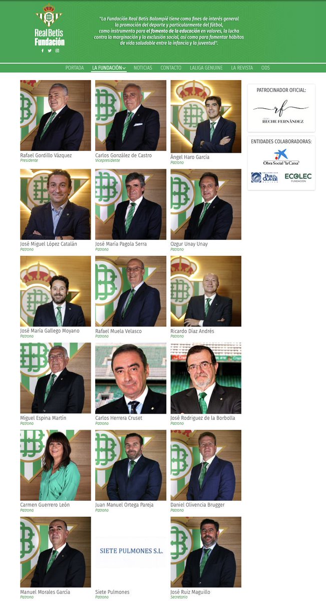 hectorgeograph's tweet photo. Noticia.

¡Me han nombrado Patrono de la Fundación del Real Betis Balompié!

Un honor y una enorme responsabilidad representar a la Fundación de un club con 77.000 socios, 156 millones de euros de presupuesto y 500 peñas por los 5 continentes. https://t.co/R40uSGdydn