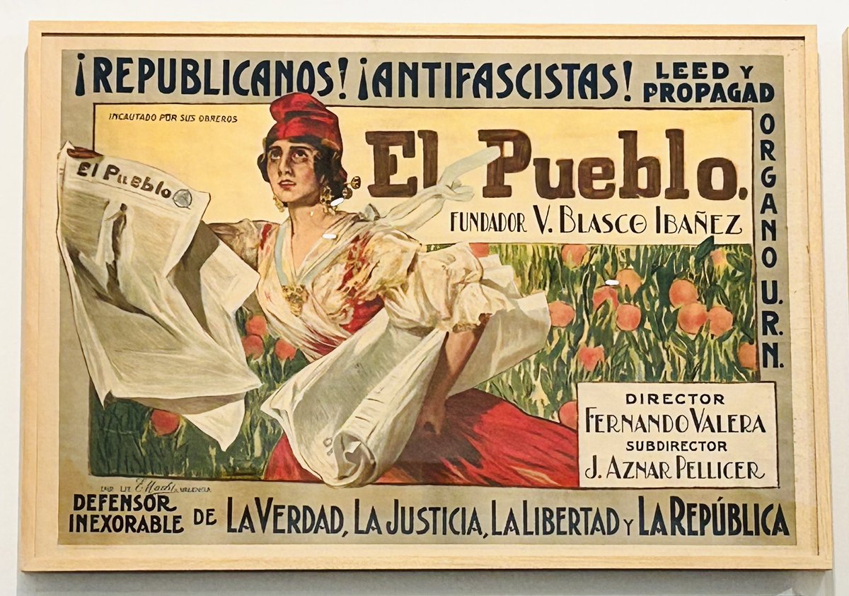 Tremenda la expo retrospectiva sobre lo popular en el IVAM. No os la perdáis. 

Los domingos es gratis.

(El cartel publicitario de El pueblo, diario de Blasco Ibañez es idea original de Sorolla)