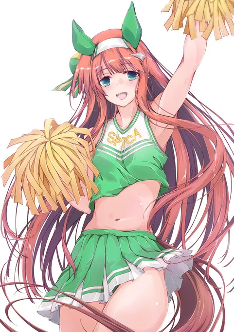 アニメ見てずっと描きたかったチアスズカさん(のヘソ