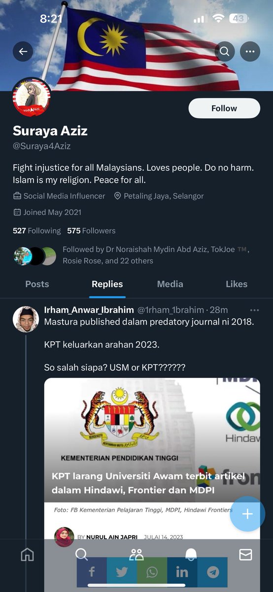 1rham_1brahim's tweet photo. Self-proclaim social media influencer kat X tapi follower tak sampai 1K pun…

Tapi dia lah berangan:

1. Terpaling pertikai PhD USM,
2. Terpaling terbit research segala indexed,
3. Terpaling etika dalam bidang research.

The audacity 😭 https://t.co/hhdxroeR3V