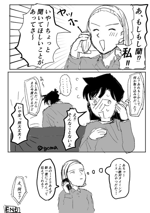 付き合ってから一線を越そうとした新蘭