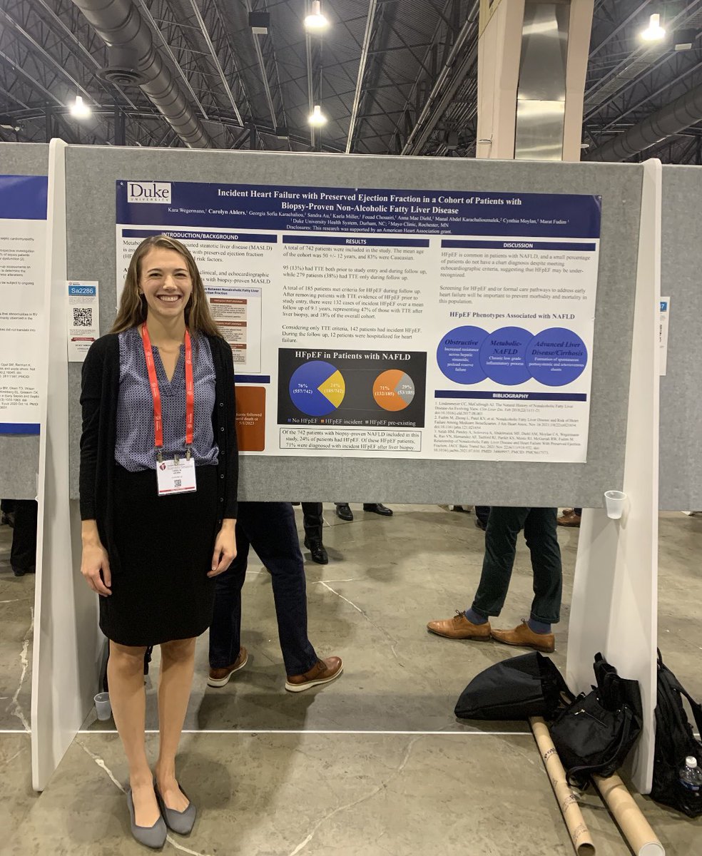 Yolanda (Georgia) Karachaliou, MD, MSc (@ykarachaliou) on Twitter photo 👏🏻👏🏻👏🏻Congratulations <a href="/CarolynAhlers/">Carolyn Ahlers, MD</a> on presenting our poster at #AHA2023! HFpEF in #NAFLD #MASLD patients! <a href="/Duke_GI_/">Duke GI</a> <a href="/IMResidencyDuke/">Duke IM Residency</a> <a href="/dukemedicine/">Duke Department of Medicine</a> are being represented at the 2 largest meetings;
#TLM2023 and ❤️#AHA2023!
<a href="/KWegermann/">Kara Wegermann</a> <a href="/CindyMoylan_MD/">Cynthia Moylan</a> <a href="/FudimMarat/">Marat Fudim, MD MHS</a> 👏🏻👏🏻👏🏻Congratulations <a href="/CarolynAhlers/">Carolyn Ahlers, MD</a> on presenting our poster at #AHA2023! HFpEF in #NAFLD #MASLD patients! <a href="/Duke_GI_/">Duke GI</a> <a href="/IMResidencyDuke/">Duke IM Residency</a> <a href="/dukemedicine/">Duke Department of Medicine</a> are being represented at the 2 largest meetings;
#TLM2023 and ❤️#AHA2023!
<a href="/KWegermann/">Kara Wegermann</a> <a href="/CindyMoylan_MD/">Cynthia Moylan</a> <a href="/FudimMarat/">Marat Fudim, MD MHS</a>