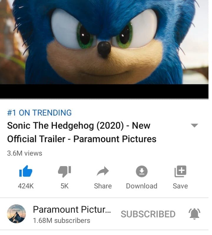 Sonic The Hedgehog (2020) - New Official Trailer - Paramount Pictures 