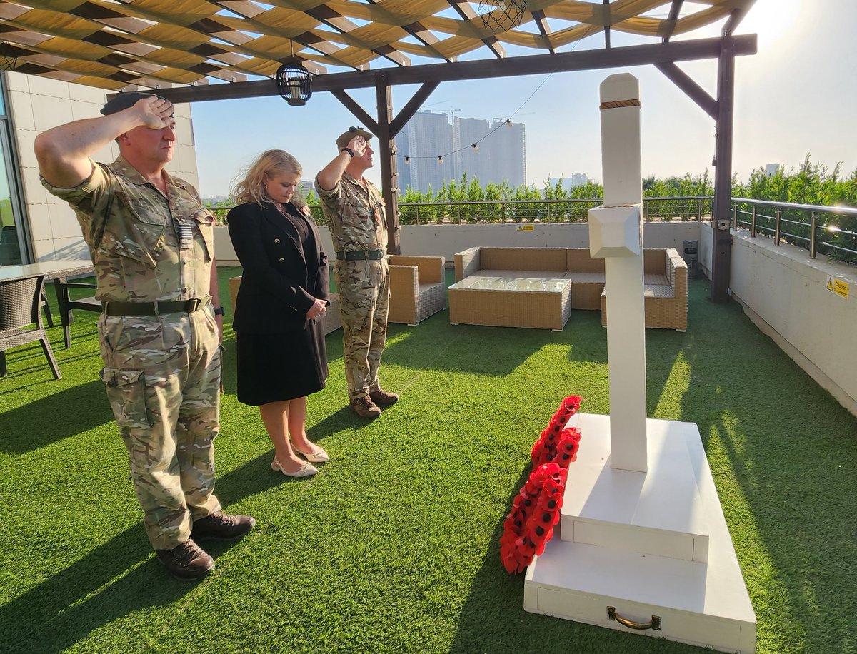 On Remembrance Sunday, we remember and honor those who have given their lives in conflict. BCG Erbil laid wreaths in tribute to the fallen.