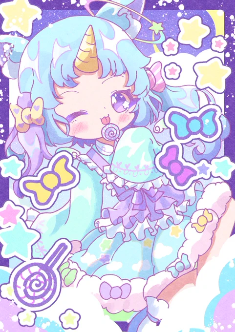  #創作  #創作イラスト  #3つの絵文字でキャラデザする
