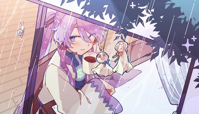 #神威がくぽ#2024年公式カレンダーイラストコンテスト開催ありがとうございますとりあえず4枚!2、6、8、11月です!!! 