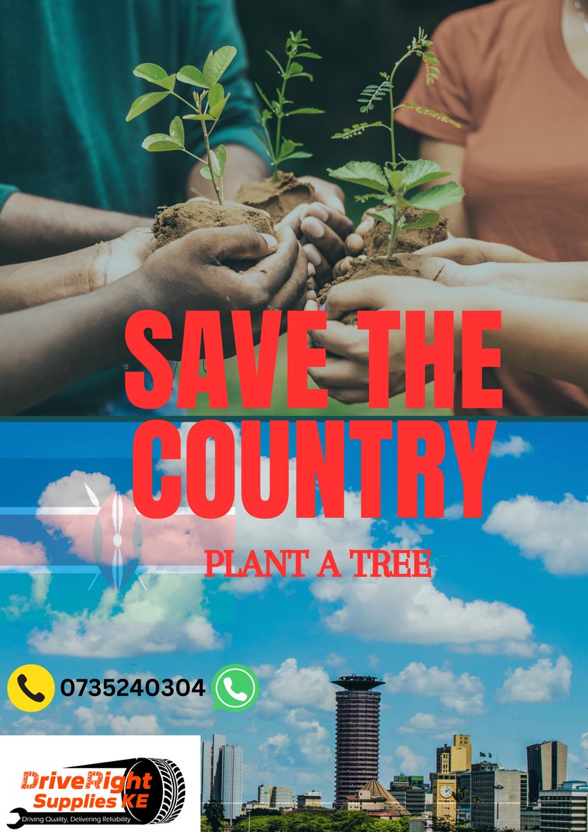 DriveRightKE's tweet photo. Sow the seeds of change today to reap a greener, healthier tomorrow. Plant a tree, grow a legacy. ๐ฑ๐ณ #GreenRevolution #RootedInHope #DriveRightKE https://t.co/U3GMMX77G7