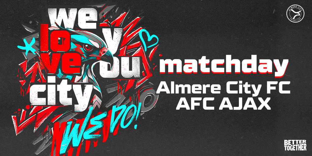 AlmereCityFC's tweet photo. 𝑯𝒐𝒎𝒆 𝒔𝒐𝒊𝒍 

🍿 | Almere City - AFC Ajax 
🏟️ | Yanmar Stadion 
⌚️ | Kickoff 14.30 uur  
🎟️ | Uitverkocht  
📺 | Live op @ESPNnl 
📲 | #almaja

#AlmereCity#BetterTogether https://t.co/2eOaNWVhAq