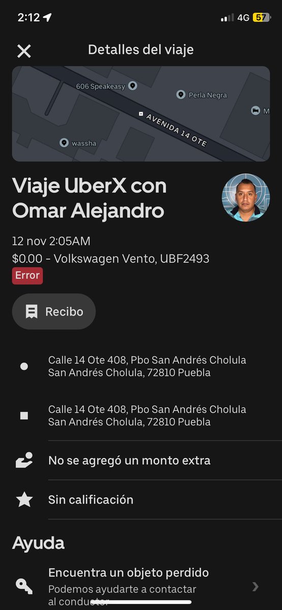 _AdrianV10's tweet photo. @Uber_MEX  los conductores no realizan el viaje si no les pagas en efectivo, pésimo servicio, no deberían de estar de alta en la app como “socios” https://t.co/K8KpkkqnjO