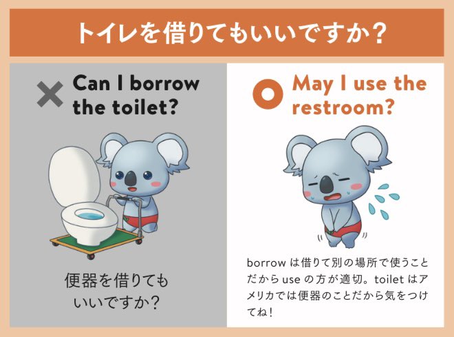 KoalaEnglish180's tweet photo. 日本人の9割が間違える英語フレーズ4選 https://t.co/1UxkTOm6Gy