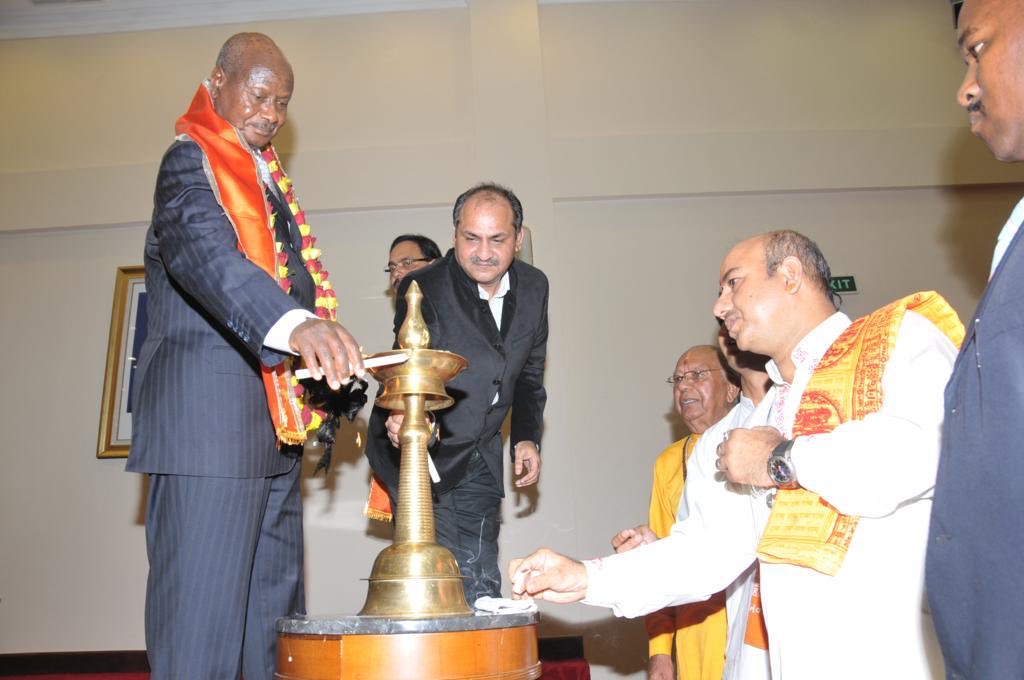 RajeshChaplotUG's tweet photo. Keeping India’s Flag High by initiating celebration of Diwali at state house of uganda  with HE The President of Uganda , Yoweri Kaguta Museveni Yr 2012 .

Wish you all a Happy Diwali . https://t.co/Rsq4Yd6qn7