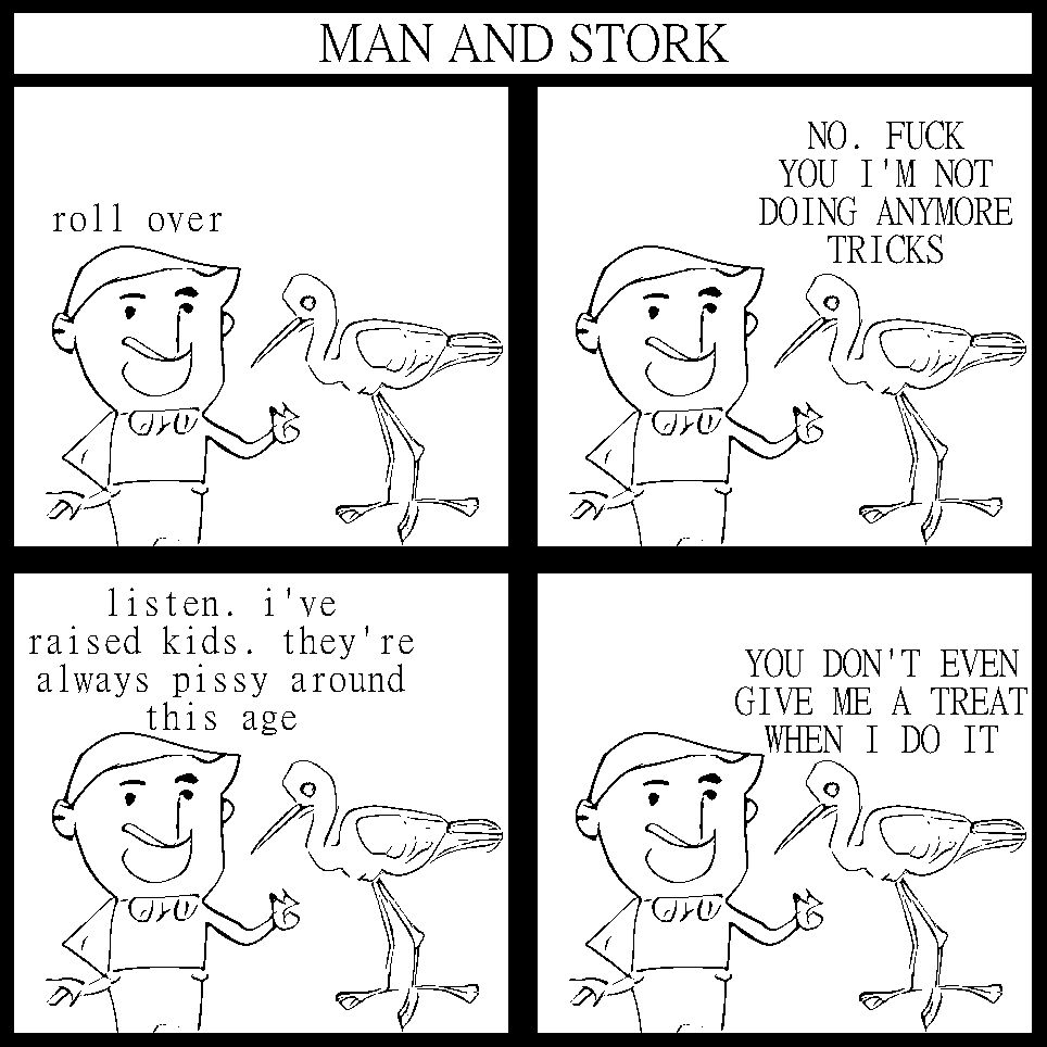 manandstork's tweet photo. issue 505 - stork tricks #comic #comedies #comiccomidies #hammers #NewYear https://t.co/lOqPGMI4Ht