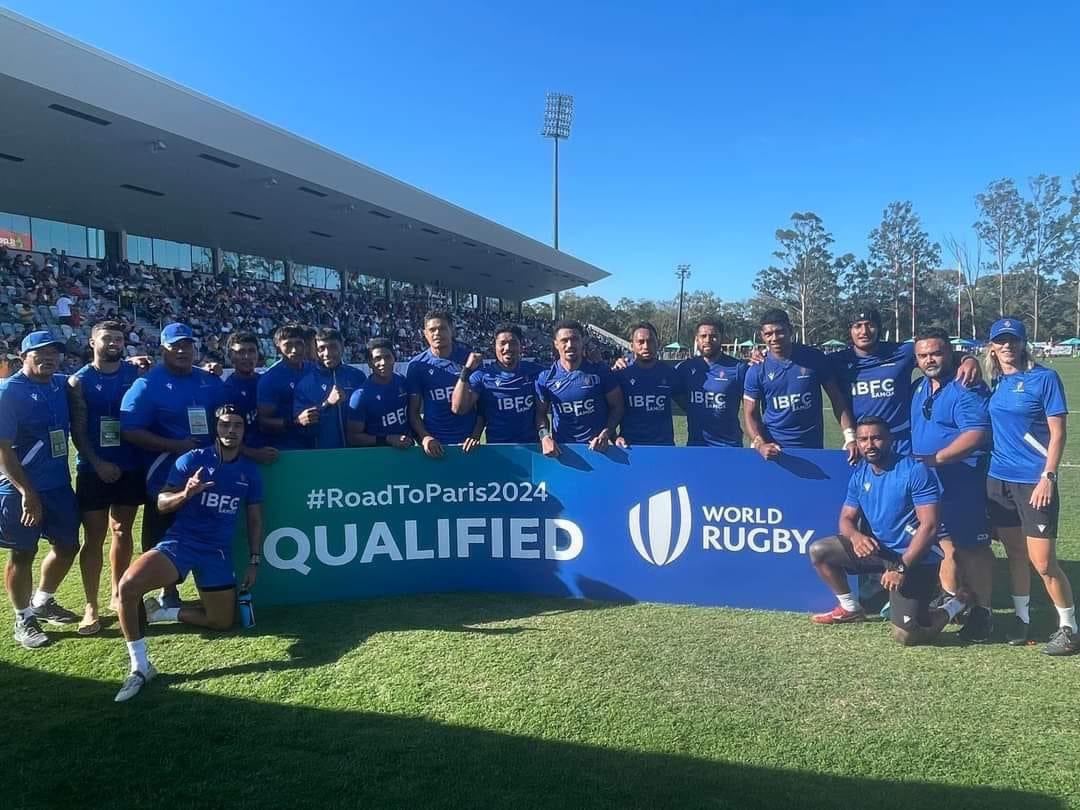 SamoaRugby's tweet photo. Congrats Manu Samoa Sevens! Bring on #Paris2024 #SamoanPride #Olympics2024 #Samoa7s https://t.co/NF49pnGTIM