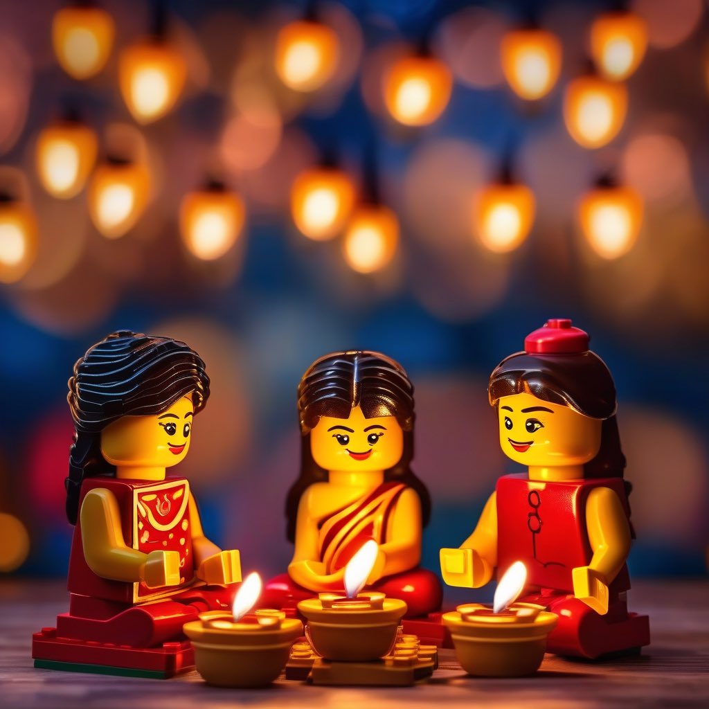 drkeithsiau's tweet image. Happy Diwali! #LegoEdition 😝😁