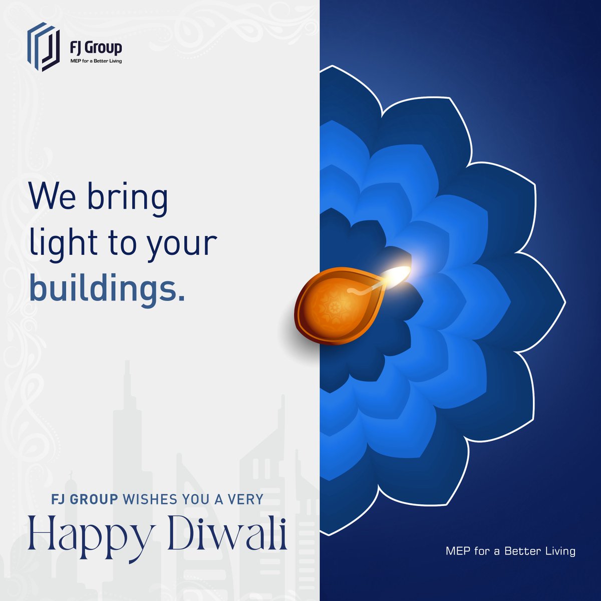 FJGroupMEP's tweet photo. FJ Group wishes you and your family a very happy Diwali.

#FestivalofLights #Happiness #Festivevibes #HappyDiwali #FJGroup #MEPforaBetterLiving https://t.co/jJAyCwuGLU