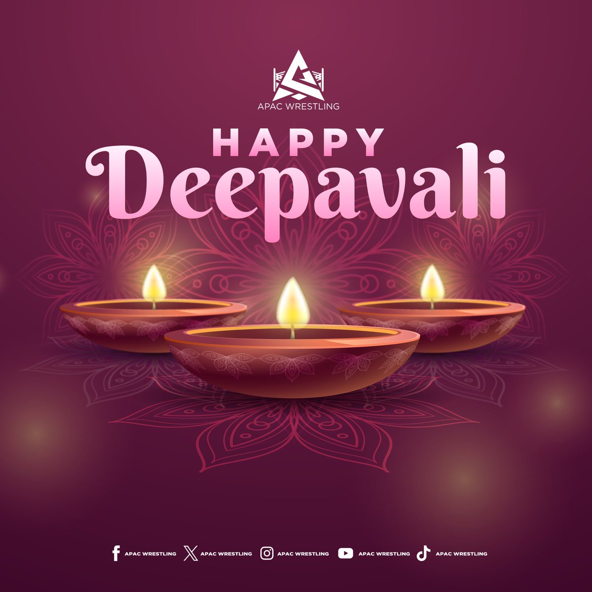 May the power of the ring light up your lives with joy and triumph this Deepavali! Wishing the APAC Army a festival filled with victories and moments that sparkle as bright as our wrestling stars. Deepavali Valthukkal! 🪔💫 #APACWrestling #DeepavaliCelebration