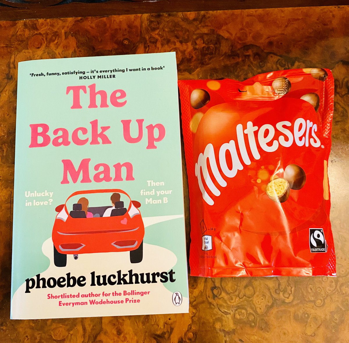 It’s weekend giveaway time! Win a copy of The Back Up Man and a bag of maltesers. Repost &amp; follow to enter. UK only. Closes 14/11/23 at 11.59pm.