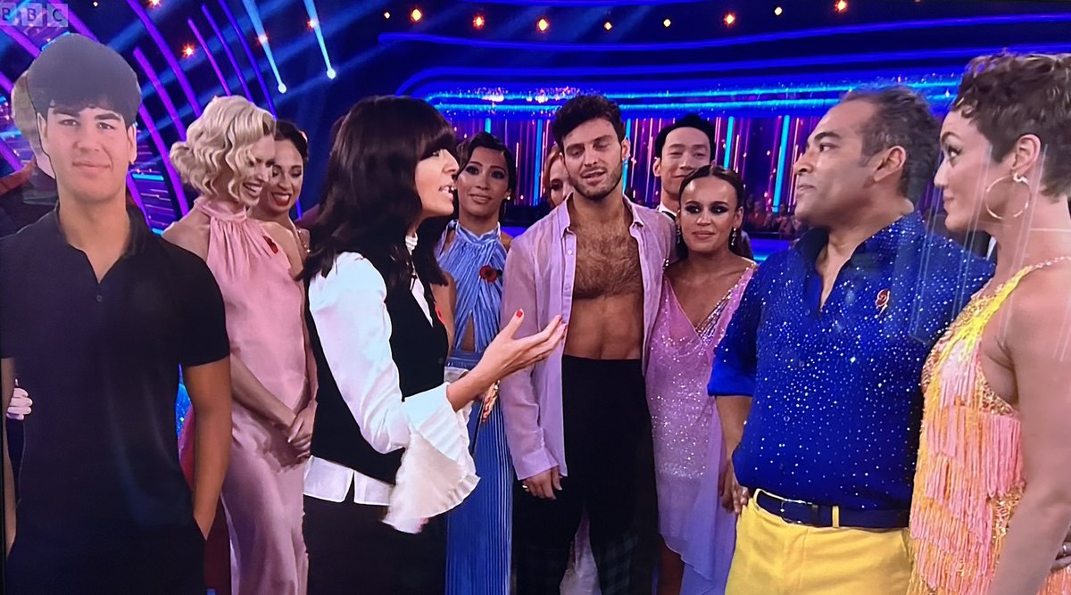 Even the BBC is fed up with #neiljones constantly lurking around the dancers’ area on #strictly 😂.  They’ve had to resort to hiding him behind a cardboard cut out!!! #scd #strictlycomedancing #BBCStrictly
