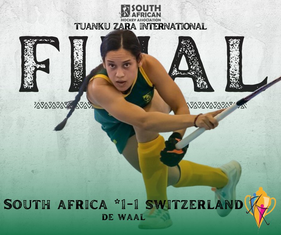 AfricaFactsZone's tweet photo. South Africa Women's Indoor Hockey Team beat Switzerland 1-1 (4-3 on penalties) to win the Tuanku Zara Cup in Malaysia. https://t.co/gxDRRG2kBS
