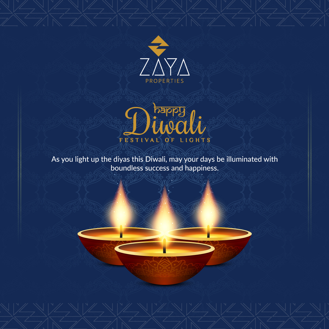 ZayaProperties's tweet photo. 🪔✨ Happy Diwali from all of us at #ZayaProperties  ✨🪔
May the festival of lights brighten your homes and hearts with joy, prosperity, and success. 🏡💼
 
Thank you for being a part of the Zaya family – we look forward to continued success in the coming year.
🎉🌟 #HappyDiwali https://t.co/kfxXepsBJX