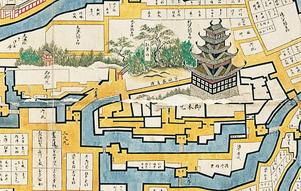 「江戸城の天守閣は慶長、元和、寛永期含めて50年程度で明暦の大火によって焼失し、以」|Watanabeのイラスト
