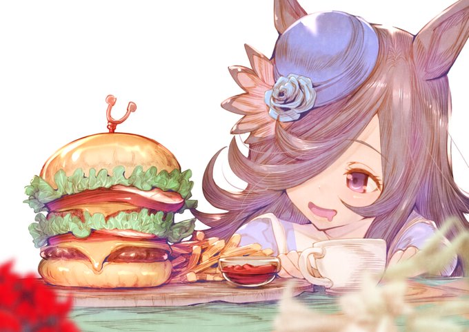 Day90ライスシャワーさん!これぞライスバーガー#100日チャレンジ#ウマ娘プリティーダービー 