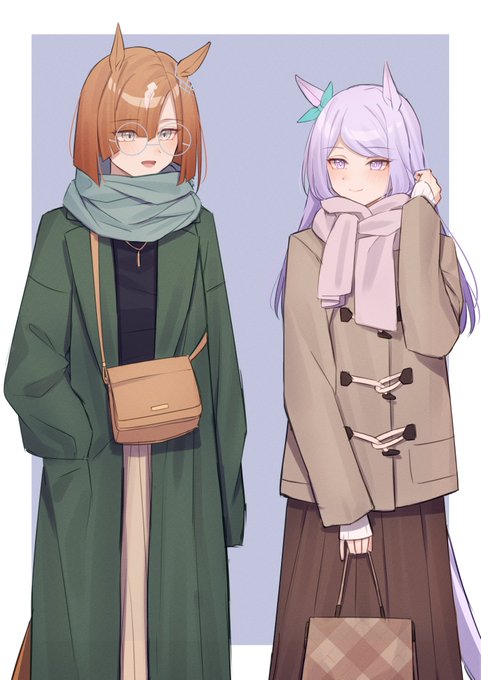 「green coat scarf」 illustration images(Latest)