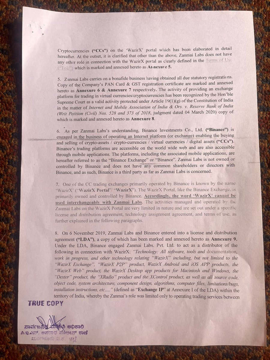 Guys I am not joking nor scamming. 
WazirX will go down soon. Both the companies (zenmai labs and Binace ) have told they don't own this exchange. Then who does ?
Why are you guys not noticing this ?
I have given police complaint against WazirX and zenmai labs has responded