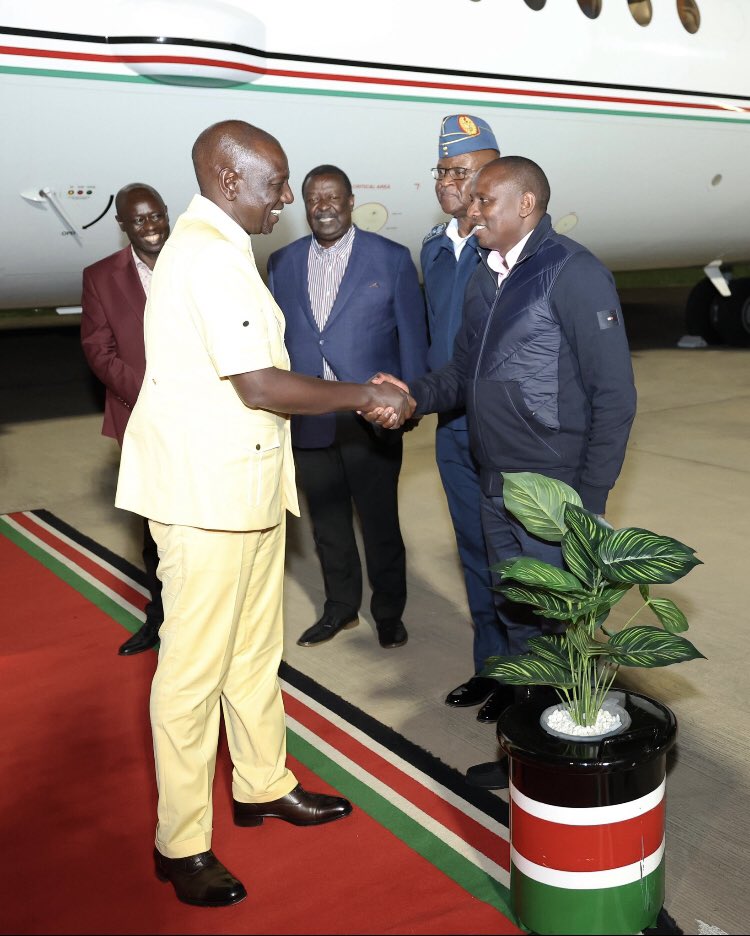 President Ruto in Kenya for a one day Visit…