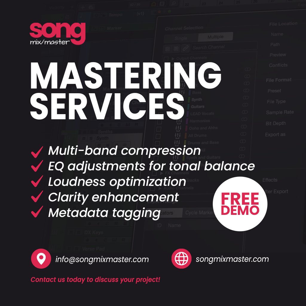▶ Online Mastering Services - Get a free demo today! songmixmaster.com via <a href="/ProducerSpot/">Producer Spot</a> #musicians #music #artists #newartist #studiolife #musician #newmusic #newsong