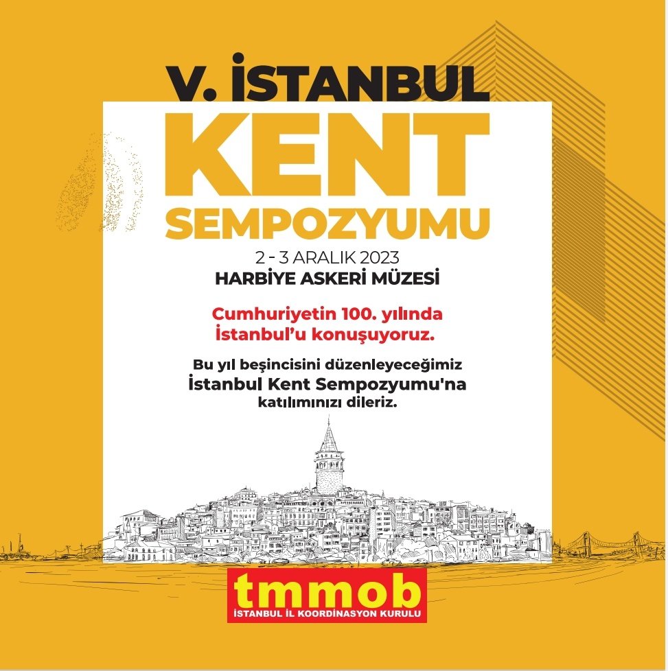 tmmobist's tweet photo. ▶️TMMOB V. İstanbul Kent Sempozyumu’nun  doğadan ve bilimden yana, karar alma süreçlerinin demokratikleştiği bir kent yaşamının örgütlenebilmesi yolunda önemli bir adım olacağına inanıyoruz.  

🗓️02-03 Aralık 2024
📍Harbiye Askeri Müzesi 

Çağrı metni: 
https://t.co/HZ7k3AeDXc https://t.co/XClVa0vOv3