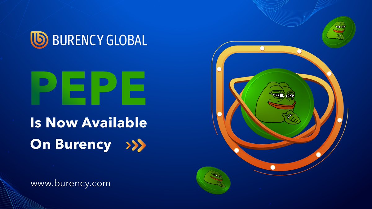 📢 New Listing! 

#PEPE <a href="/pepecoineth/">Pepe</a> is officially listed on #Burency Exchange! 🚀

Trading Pairs: $PEPE / USDT
Trade Now: burency.com/en_US/trade/PE…

#NewListing #Meme #Crypto