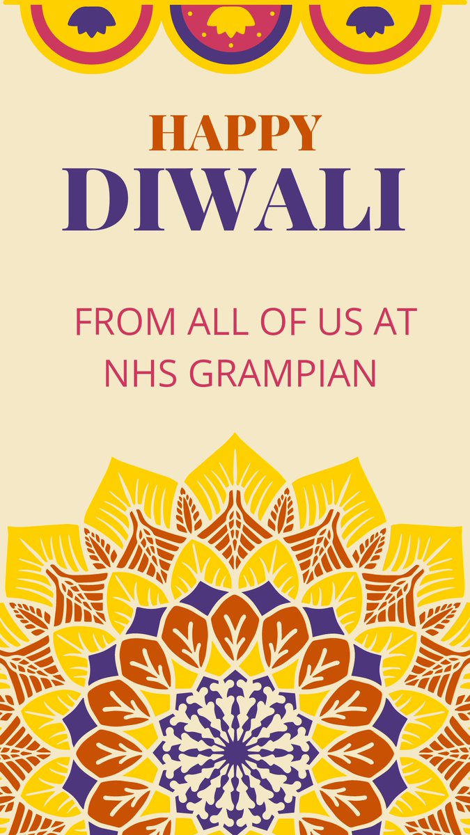 🌟 Wishing a happy Diwali from all of us at NHS Grampian🪔 May the festival of lights illuminate your lives with happiness, health, and prosperity. ✨ #HappyDiwali #NHSGrampian #CelebrationOfLight
