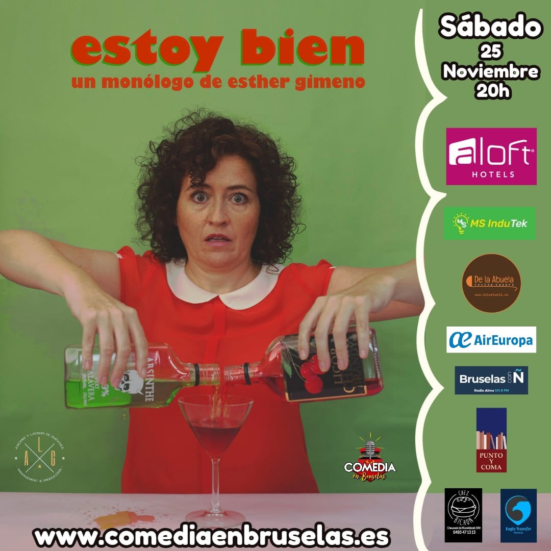 CamaraBelux's tweet photo. 🎭 ¡Nuestra empresa socia @Comediaenbruse1 prepara una nueva tarde de monólogo! Esta vez, las risas irán a cargo de Esther Gimeno.

📆 Sábado 25 de noviembre, 20.00 horas
 📍  Hotel Aloft Brussels Schuman

➕ https://t.co/W14BNMpgk6 https://t.co/wB10RdOR6E