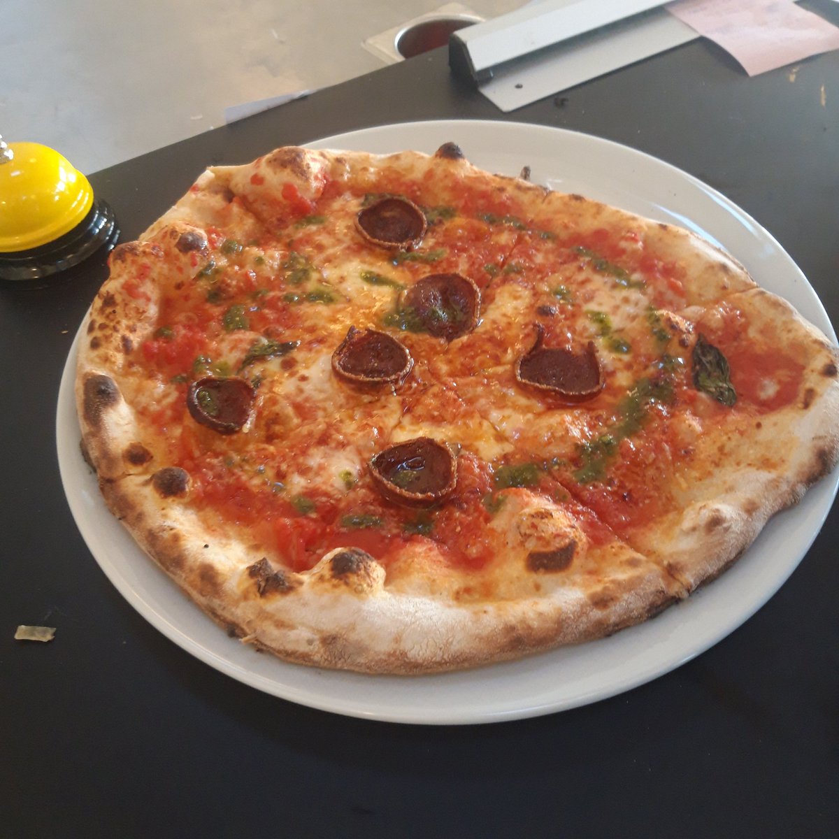 RIND - the new cheese-heavy pizza restaurant in our brand new extension was looking amazing yesterday! What a day for it!