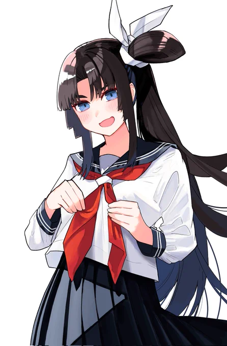 2年前に描いたセーラー服牛若丸。 