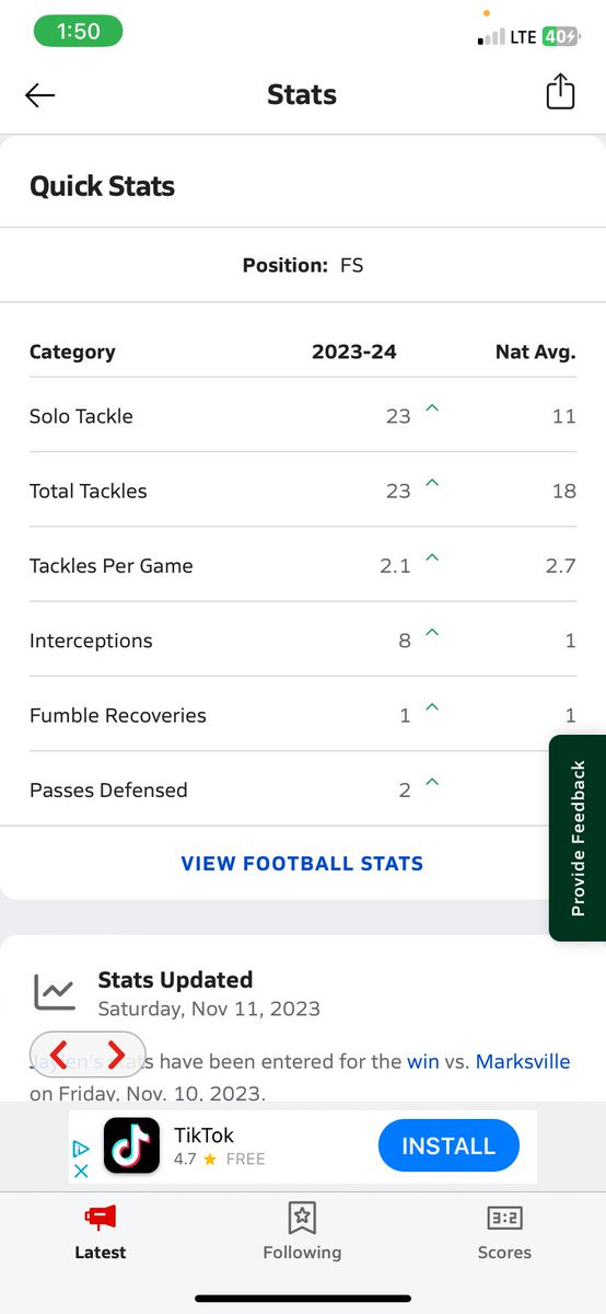 1JaylenOneal's tweet photo. 8 interceptions of the year #1 in state beyond blessed #AGTG #nolabound #lsufootball #ULLfootball #ULMfootball #LaTechfootball #NSUfootball #gramblingstatefootball @LSUfootball @NSUDemonsFB @ULM_FB @GSU_TIGERS @LATechFB @LATechFBREC https://t.co/xF5qjbZjPw