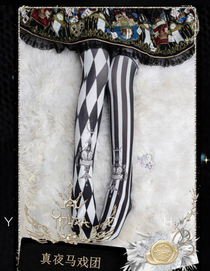 Coords Inspiration: 【-Bunny's Theatre-】 #Ouji Set +  【-Mignight Circus-】 Lolita Tights

◆ Ouji Set's Shopping Link: lolitawardrobe.com/princess-chron…
◆ Tights Shopping Link: lolitawardrobe.com/yidhra-mignigh…