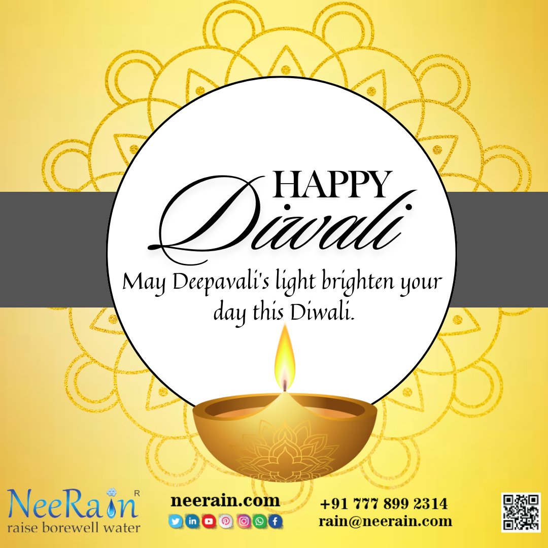 May Deepavali’s light brighten your
 day this Diwali.
#rooftop rainwaterfilter #rainwaterfilter #neerain #janShakti4JalShakti #borewell #waterconservation #watersecurity #rainwaterharvesting #plumbing #plumber #rooftoprainwatersystem #Tubewell #borewellrecharge #greentech