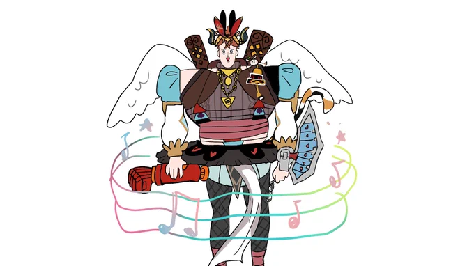 ティックトックの方で裸のキャラに～のやつ募集したのを描いたけどエグイ 