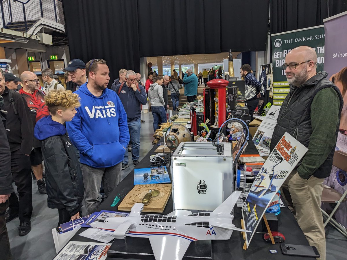 All ready for Day 2 of #scalemodelworld here in Telford. Looking forward to talking to more people about the fantastic career opportunities available after studying to become a professional modelmaker! Thank you to everyone who stopped by yesterday!