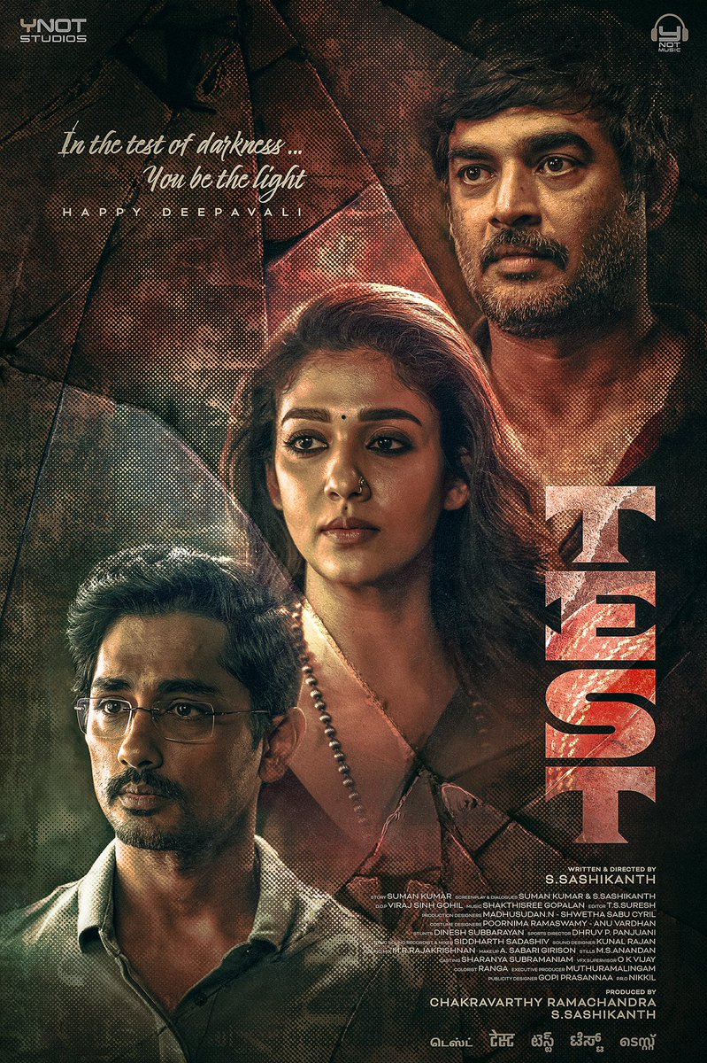 In the test of darkness.. You be the light ! ✨ #HappyDeepavali #HappyDeepavali2023 #HappyDiwali 🪔 #theTEST🏏 @sash041075 @chakdyn @ActorMadhavan #Nayanthara #Siddharth @studiosynot @onlynikil