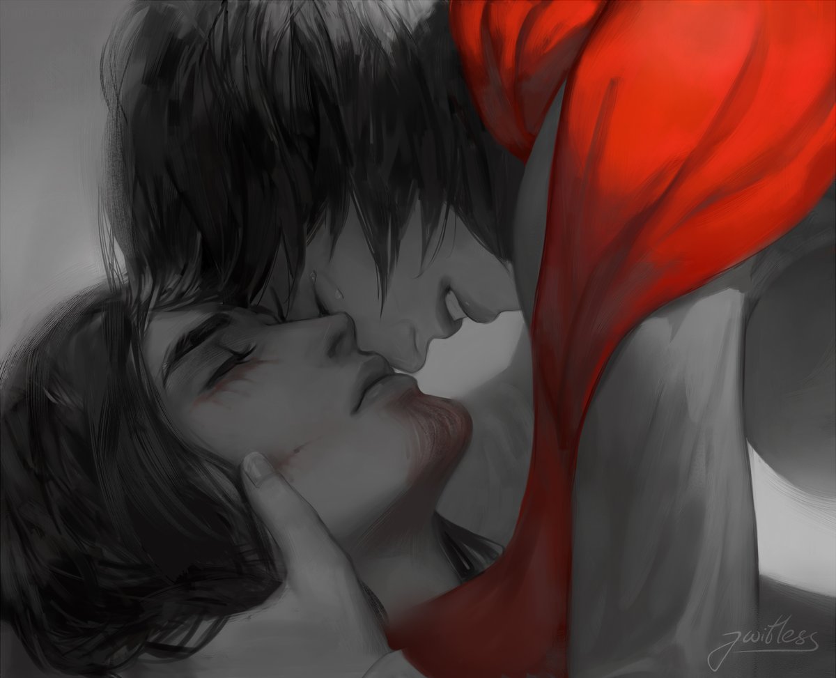 'My everything'
I’ve updated the old version with a few details on Eren's face. Now this drawing is completely finished… #ErenJaeger #MikasaAckerman #aot