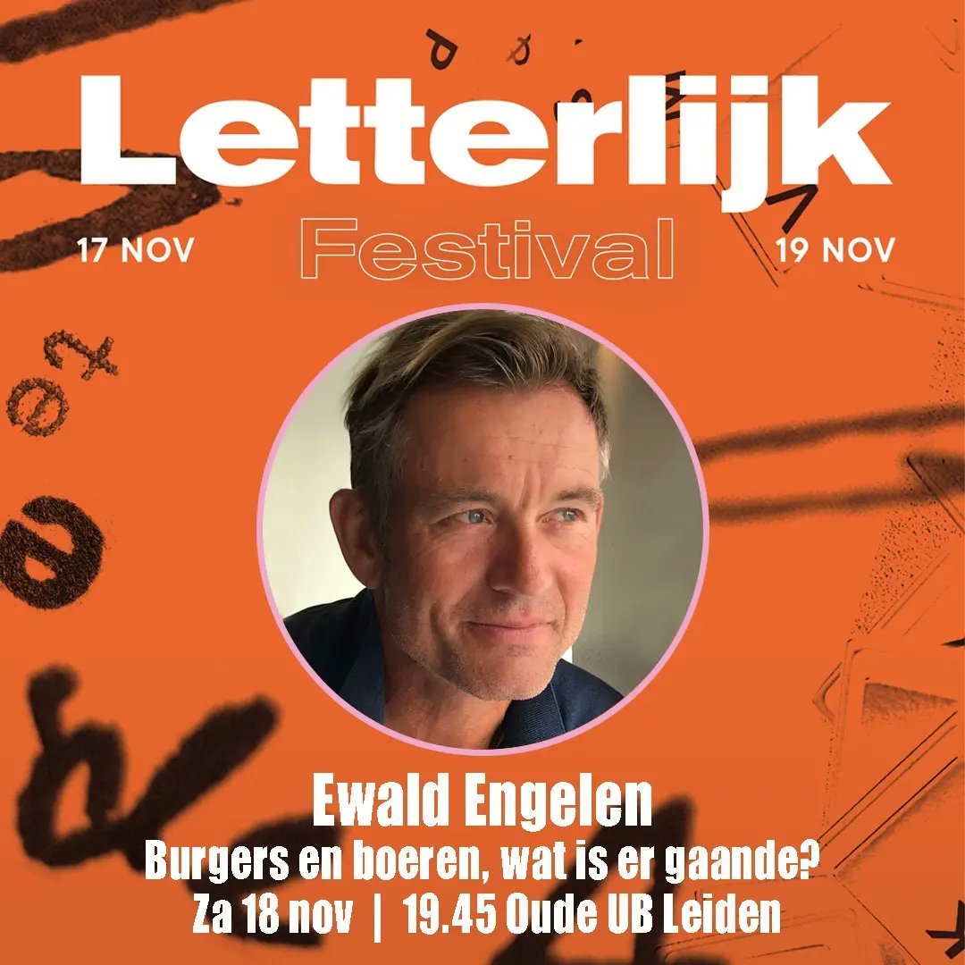 18 november in Leiden: <a href="/ewaldeng/">Ewald Engelen (foto: Sanne van den Elzen)</a> in gesprek met <a href="/FloorMilikowski/">Floor Milikowski</a> en Karel Smouter over 'Boze burgers en boeren' bij <a href="/LetterlijkNU/">Letterlijk Leiden</a>.

Gratis toegang: letterlijk.nu/timetable/even…