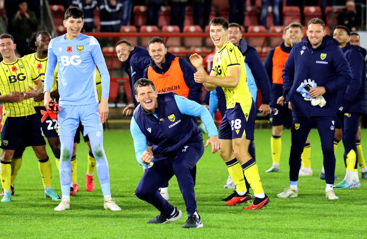 Morning, Yellows! 💛 How we're all feeling this morning 😁 🟡🔵 #OUFC | #COYY